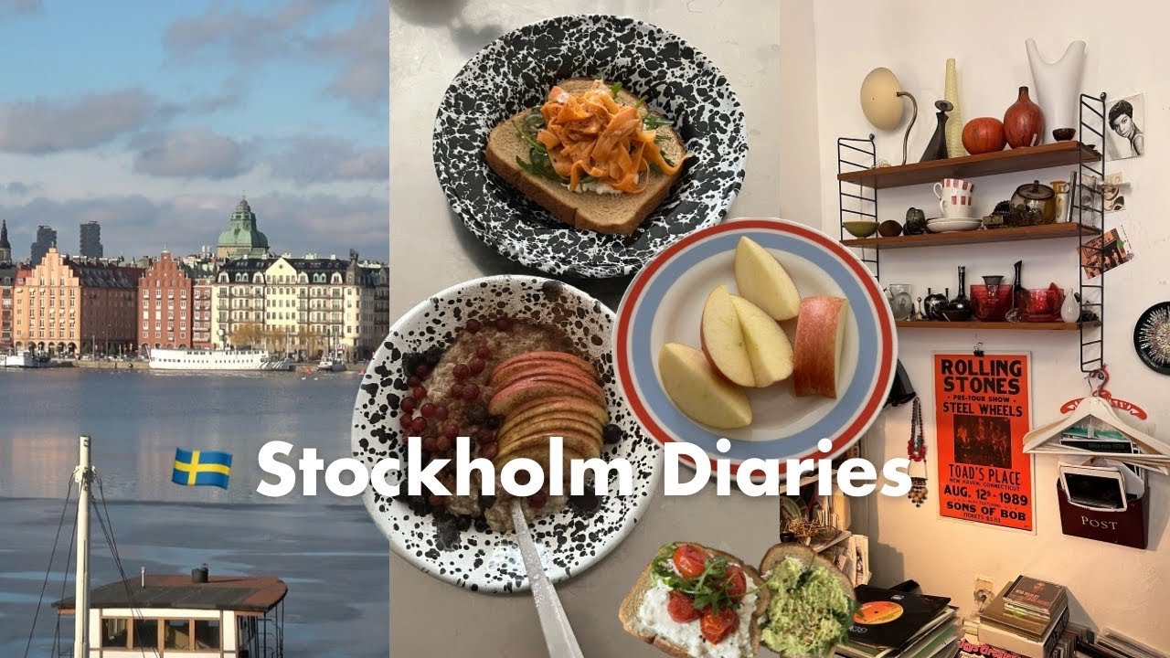 스웨덴 브이로그 🇸🇪 | 모닝루틴, 오트밀과 간단 아침 메뉴들, 스톡홀름 구석구석 (ft. 6.5평 룸투어🪟)