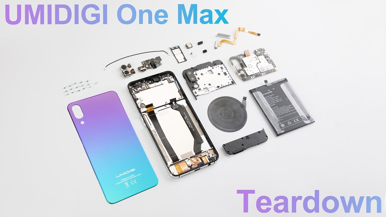 UMIDIGI One Max Teardown: Big Capacity under Waterdrop Full Screen!