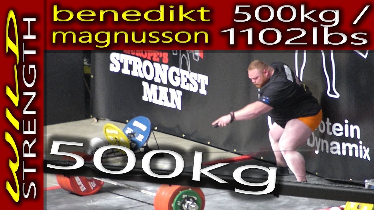 Benedikt Magnusson 500kg Deadlift World Record