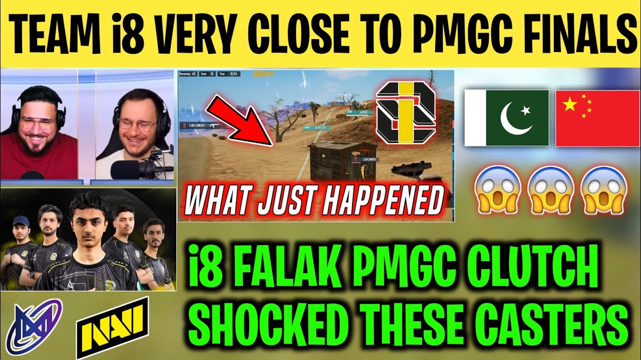 TEAM i8 VERY CLOSE TO PMGC FINALS🥹 | i8 Falak Clutch Shocked These Casters😍 | i8 vs Chinese teams😨
