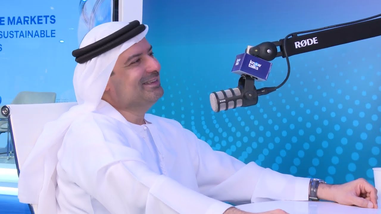 Podcast hosting Dr. Marwan Al Zarouni, CEO of Dubai Blockchain Center, at the Knowledge Summit 2025