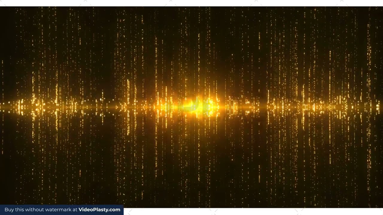 Gold Particle Lines 4K Background Video