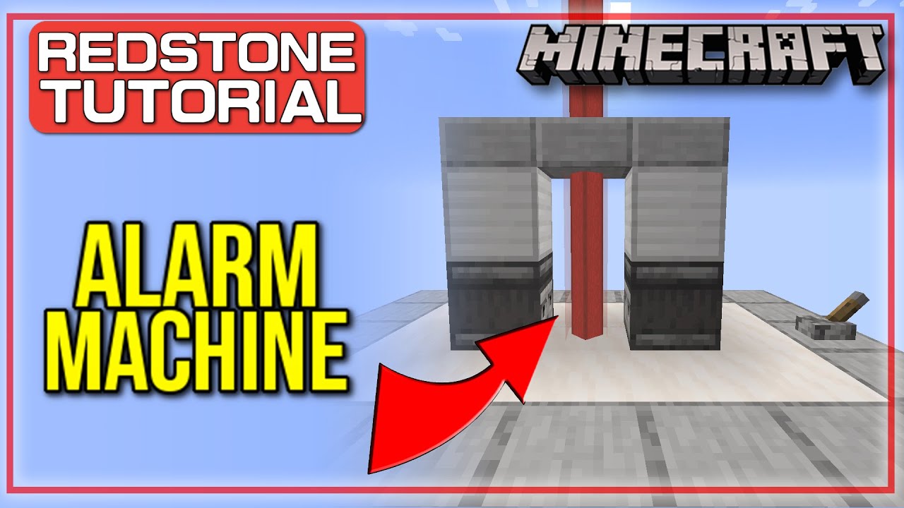 How to Build a Minecraft Alarm System- [Redstone Tutorial]