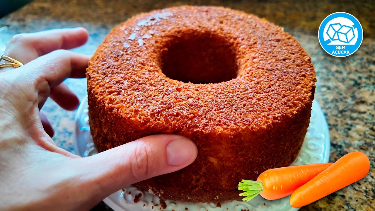 Bolo de Cenoura Fit Perfeito – Sem Açúcar e Sem Culpa!