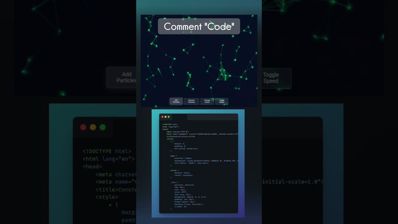 A Cool Constellation project using Html,Css & JavaScript 