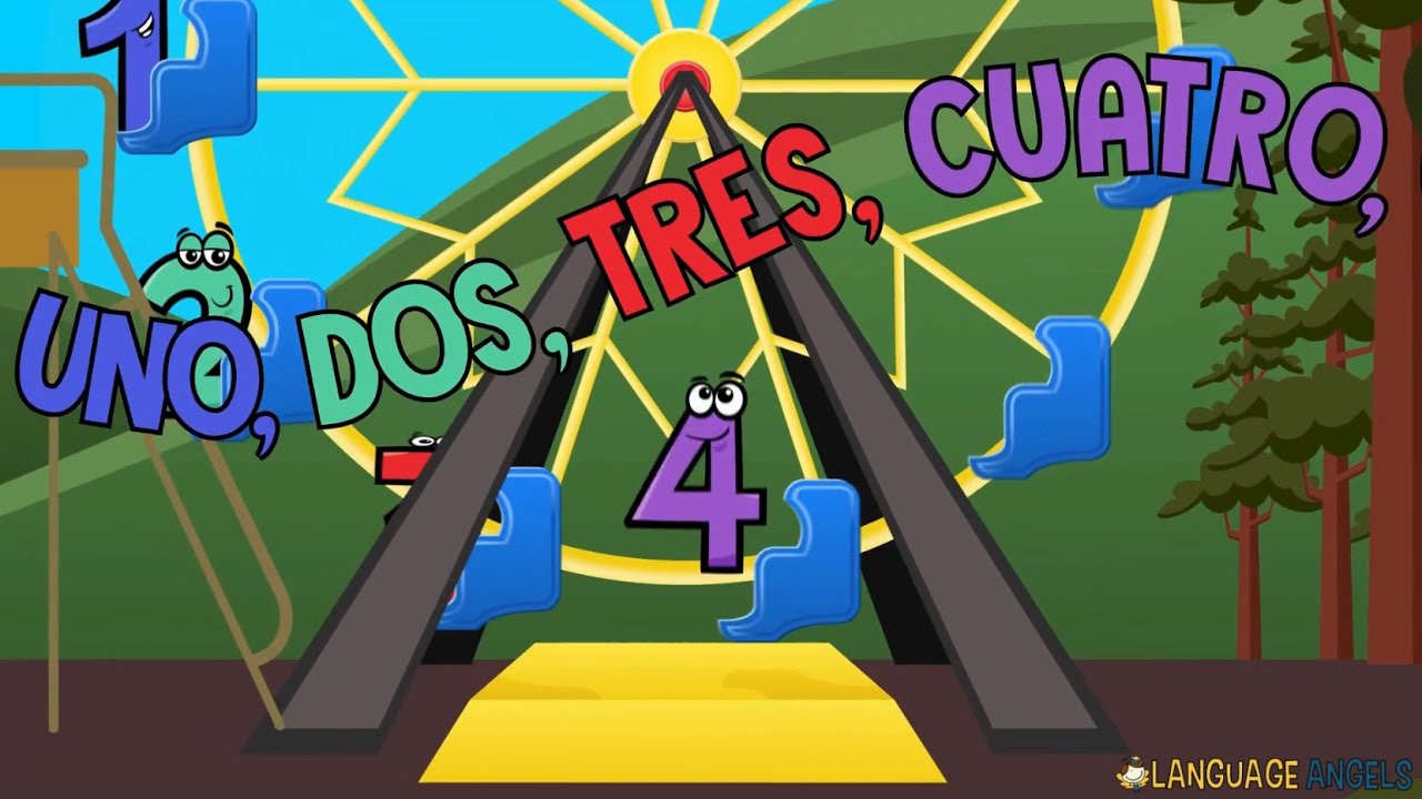 Spanish Numbers Song 1-10 | Kids Songs | Language Angels