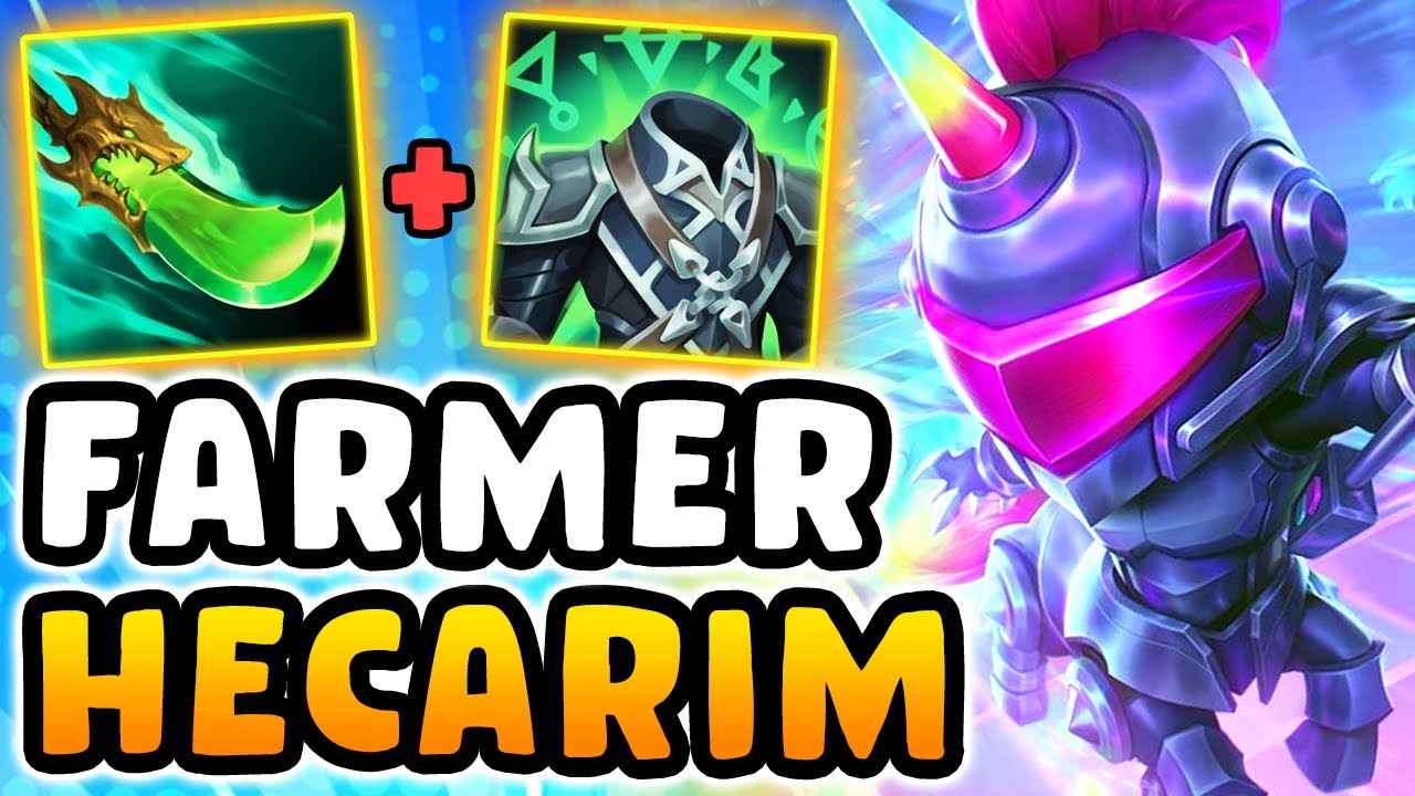 THIS NEW HECARIM BUILDS IS NOT FAIR. I FARMED 10CS A MINUTE AND BECAME A MONSTER