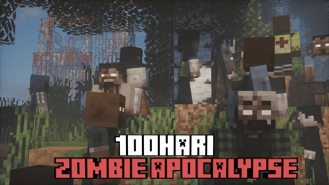 100 Hari Minecraft Zombie Apocalypse