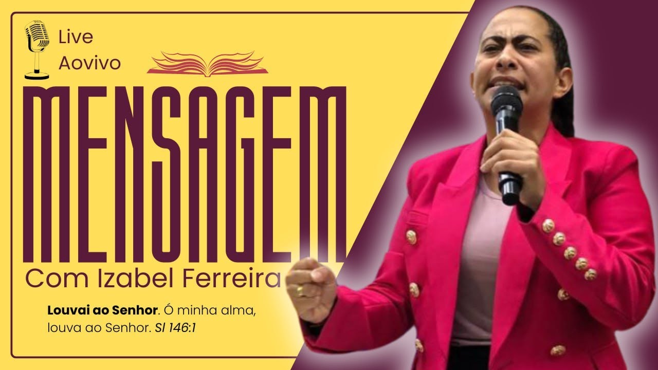 26/11/2024 - PREGAÇÃO COM IZABEL FERREIRA | 1 SAMUEL 1:1
