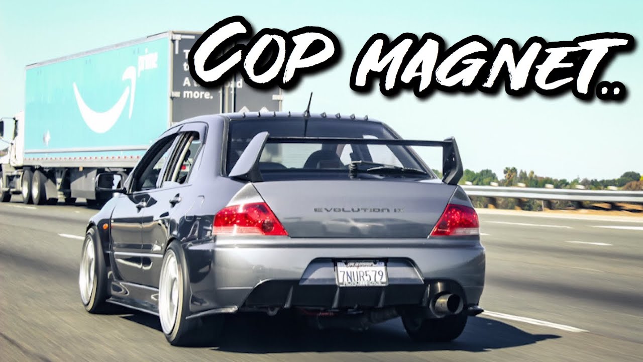Вид от первого лица моего Mitsubishi EVO IX с прямыми трубами!!