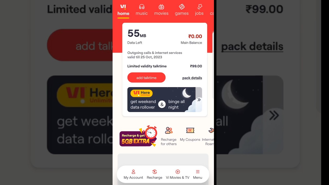 Vi ₹99 Recharge OTP Receive Or Not | Vi ₹99 Recharge Phone pe , Paytm OTP #shorts.