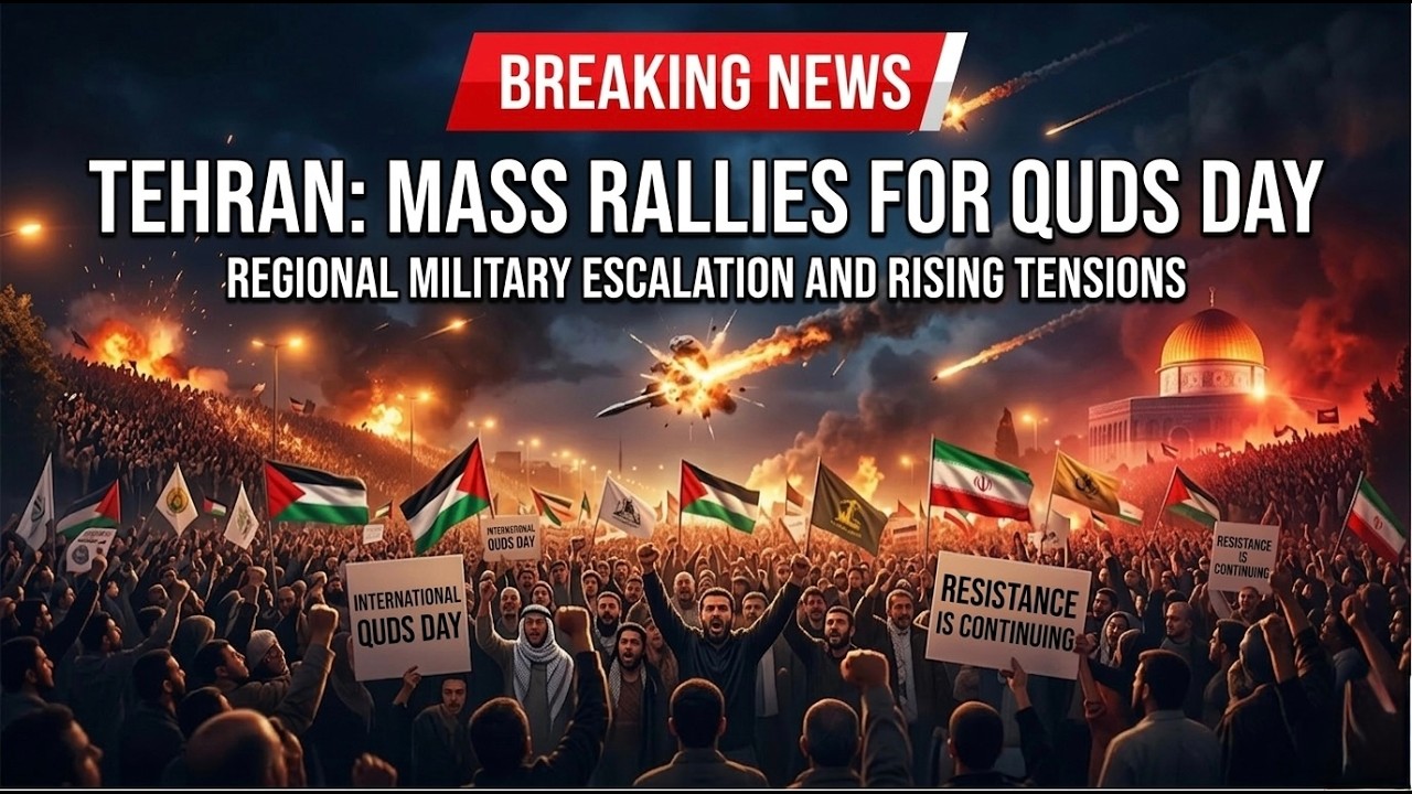 Iran&ndash;Israel War Escalates on Quds Day 2026 | Explosions in Tehran & Strait of Hormuz Tensions #iran
