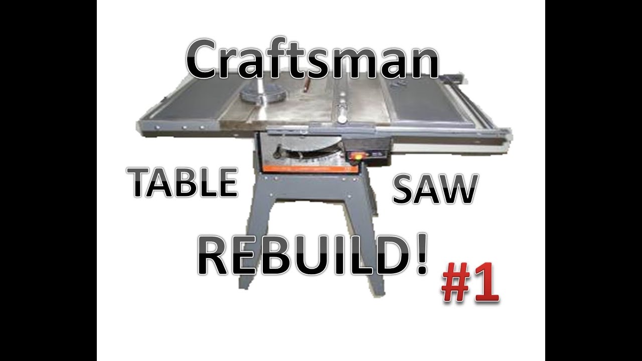 Table Saw Rebuild: Examining the saw!
