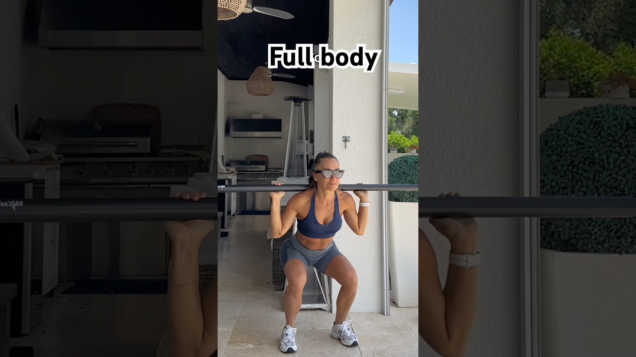 Full body barbell workout at home for women #womenworkout