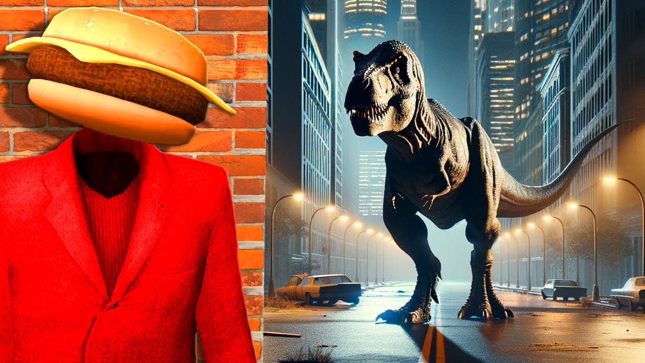 We Have to Save the City from DINOSAURS in Gmod! (Garry's Mod RP)