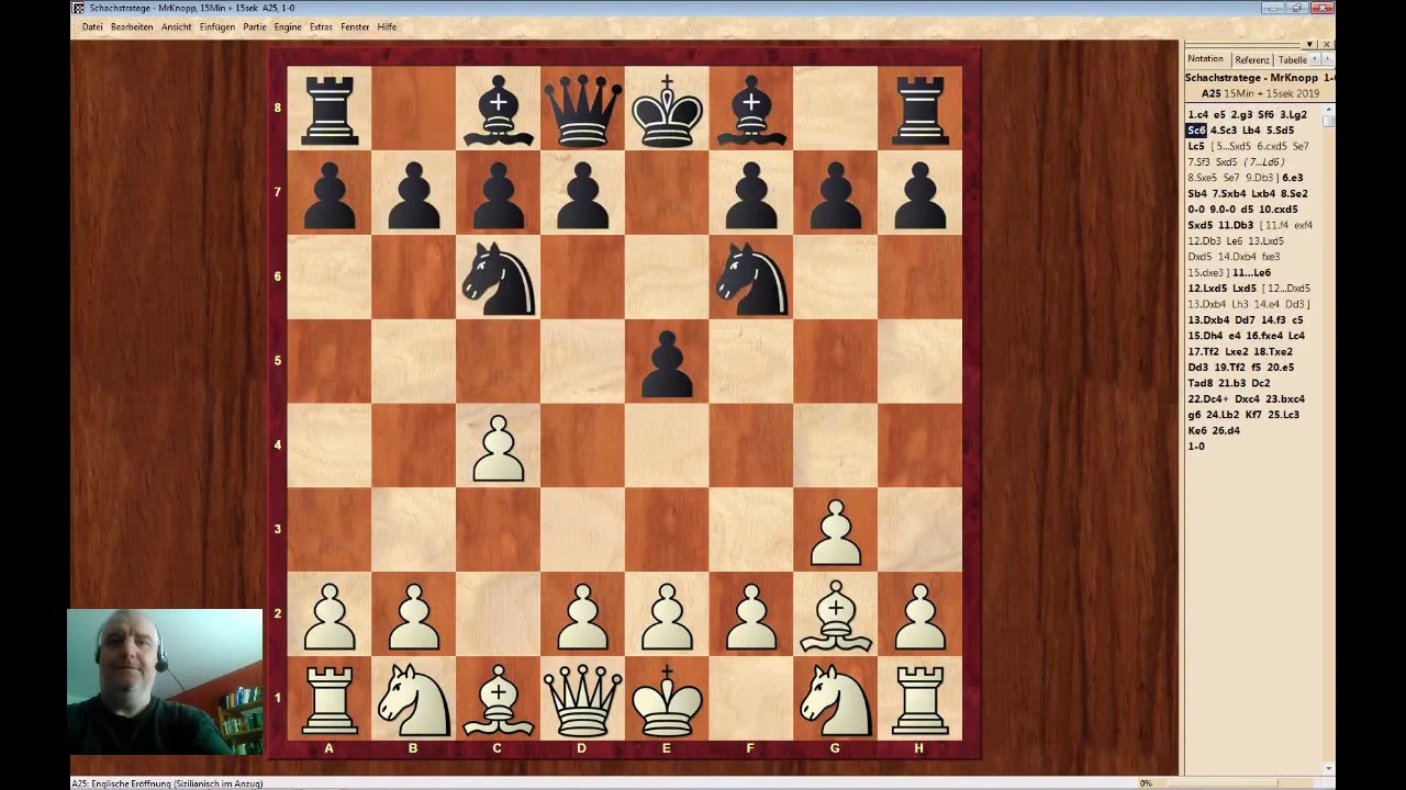 1.c4-e5 2.g3-Sf6 3.Lg2-Sc6 4.Sc3-Lb4 Englische Eröffnung