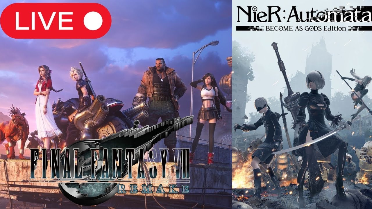 🔴​Sexta-feira Com  Nier Automata EP15 & Final Fantasy 7 Remake EP15 💜😺​