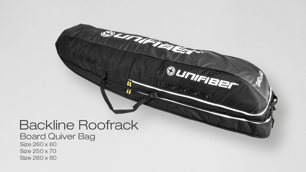 Unifiber Windsurfing Blackline Roofrack Board Quiver Bag