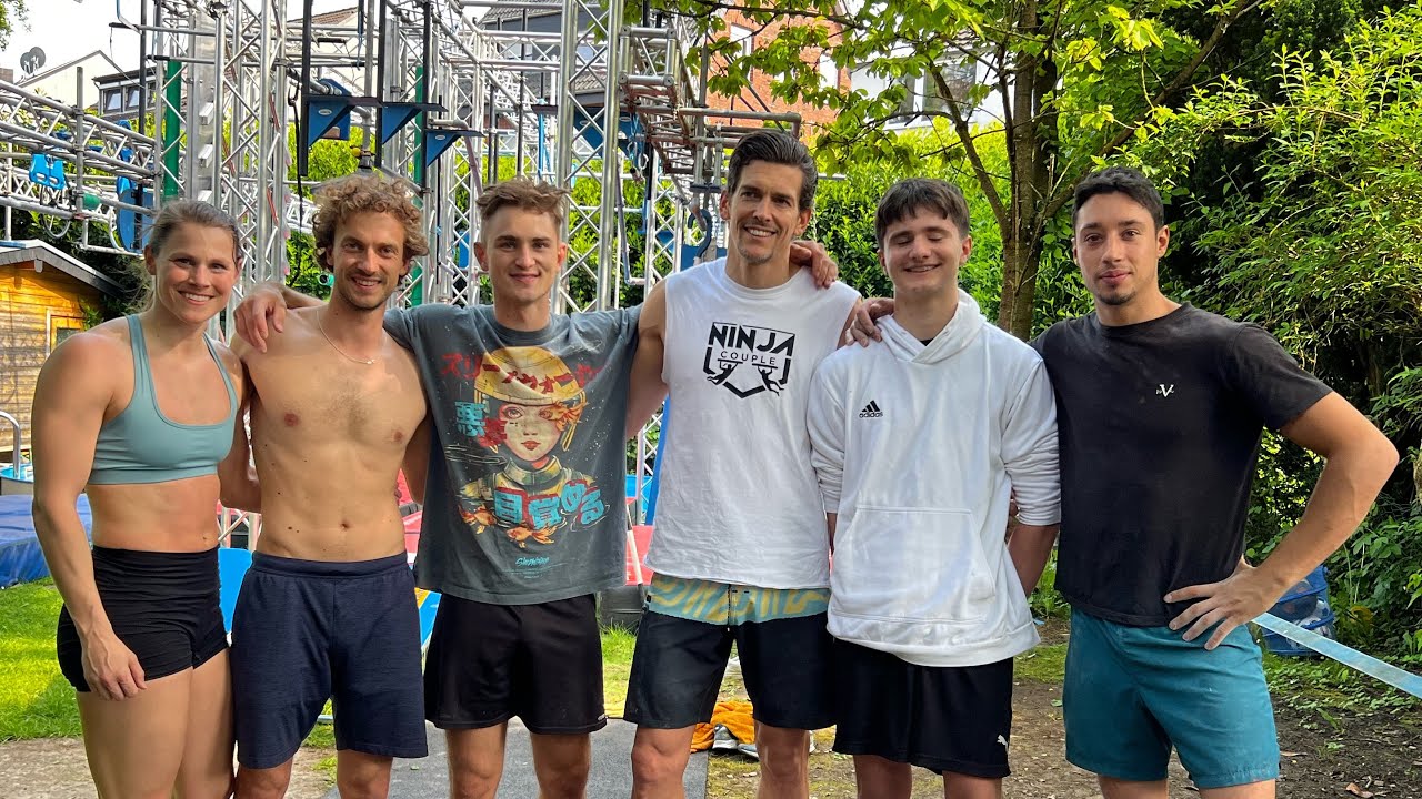Die Gewinner von NINJAWARRIOR Germany beim Training !