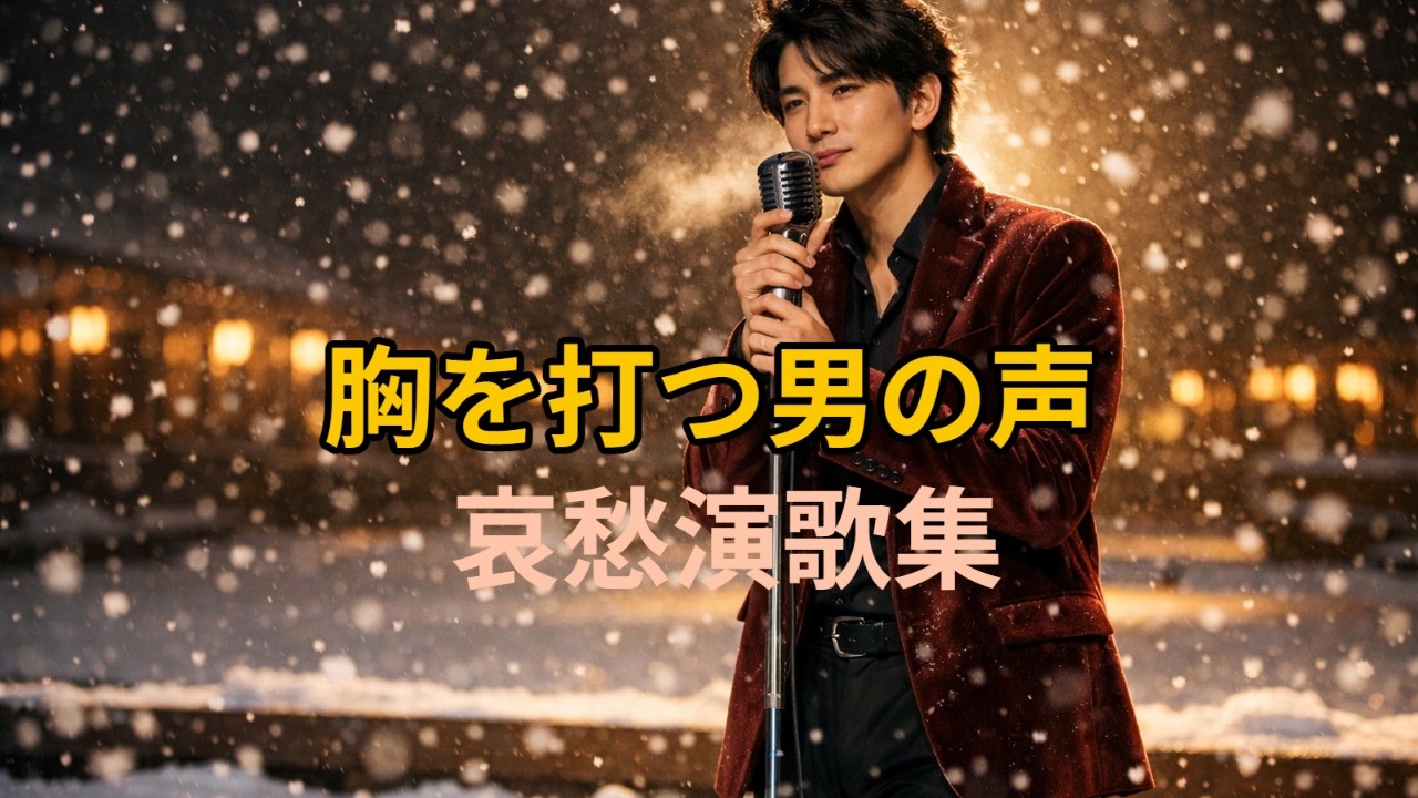 重厚な歌声が胸を打つ｜男演歌ベスト