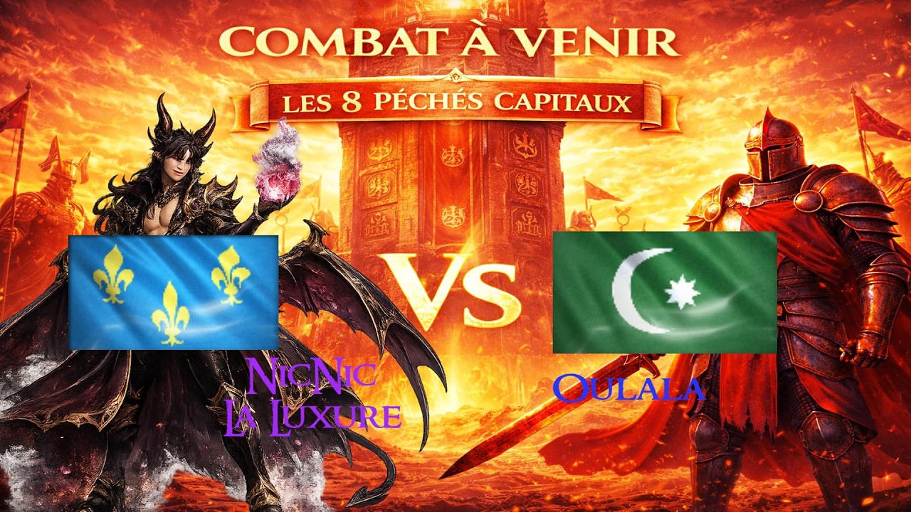 AOE4  - Les Ottomans à l'assaut des Français sur une flèche Antique - Tour Infernale Age Of Empire
