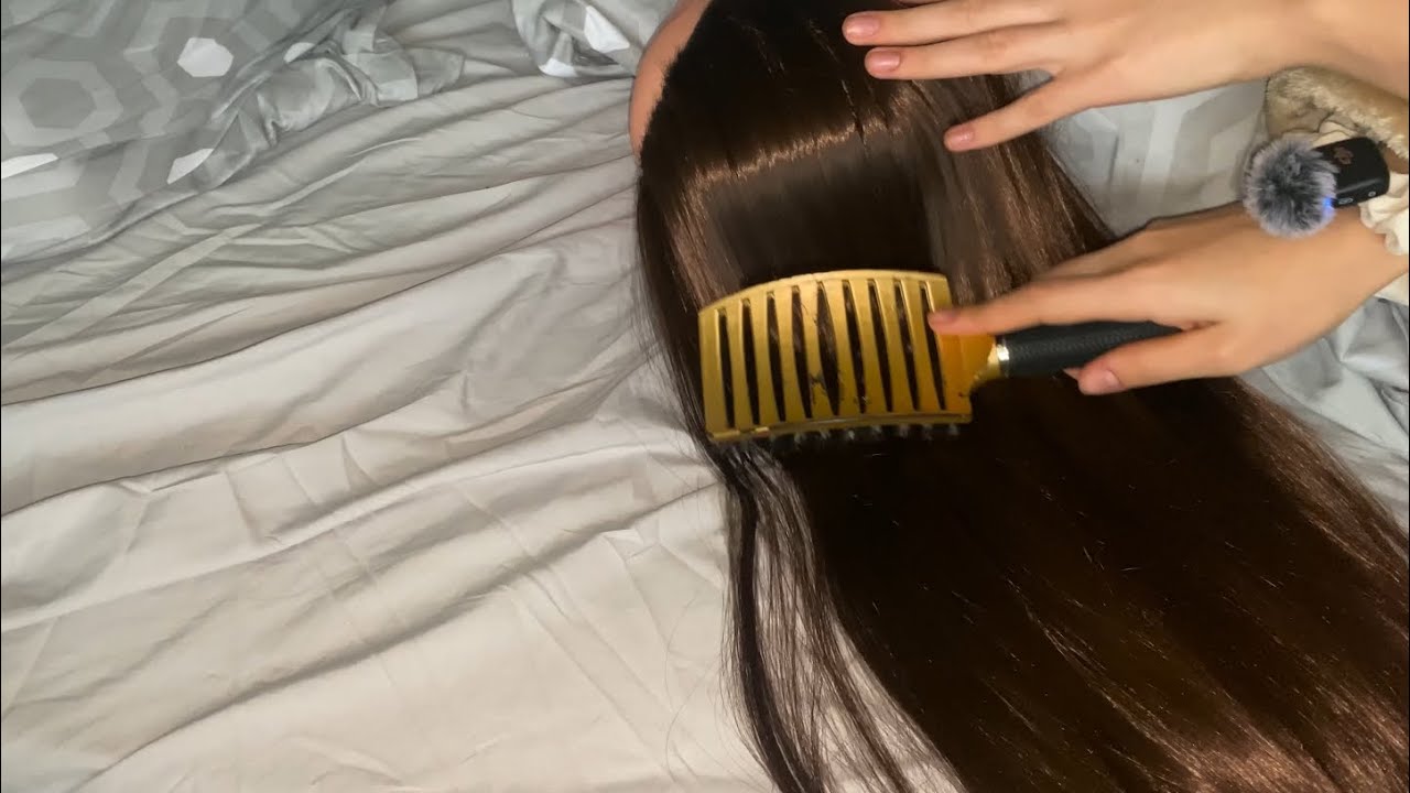 ✨ Relaxing Hair Brushing ASMR | Gentle Strokes for Deep Sleep & Stress Relief ✨