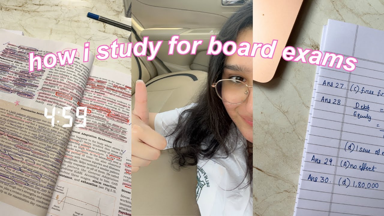 BOARD EXAM STUDY VLOG 🎧ྀི  cbse class 12 commerce