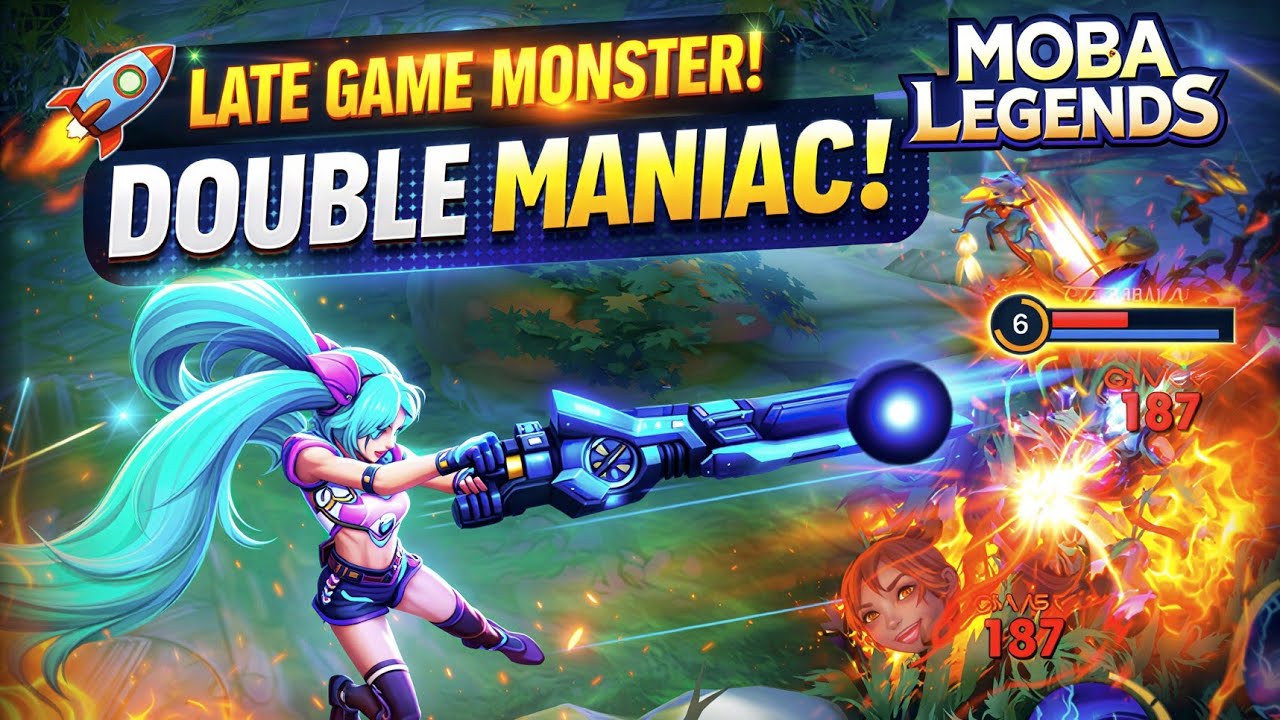 🚀 Late Game Monster! Layla Double Maniac Carry | MOBA Legends #mobilelegends #layla #5v5 #notm10 