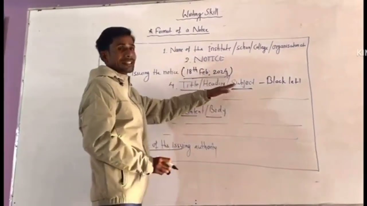Writing Skill (Notice,Report,Letter)