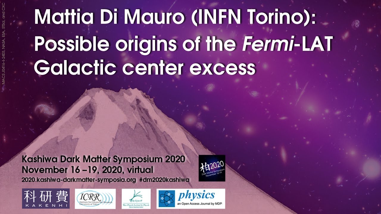 Mattia Di Mauro: Possible origins of the Fermi-LAT Galactic center excess (Kashiwa 2020)