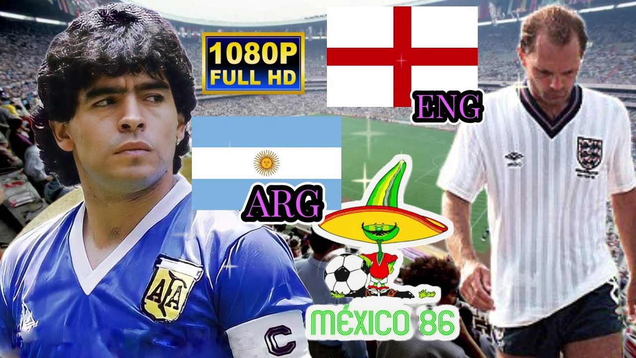 ARGENTINA vs ENGLAND 2-1 / WORLD CUP MEXICO 1986 / Quarter-finals / Full HD 1080P
