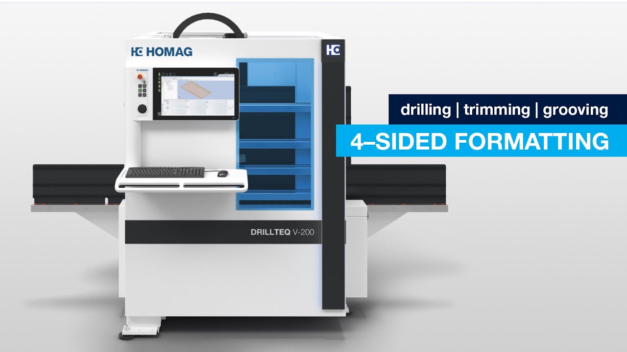 CNC Processing Center DRILLTEQ V200 4 sided formatting