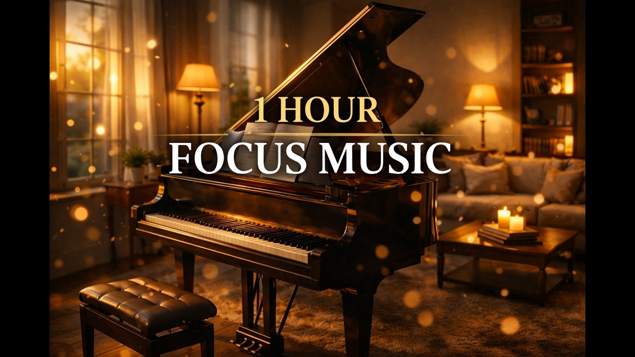 1 Hour Focus Music for Work 🌿 Calm Relaxing Piano Background Music