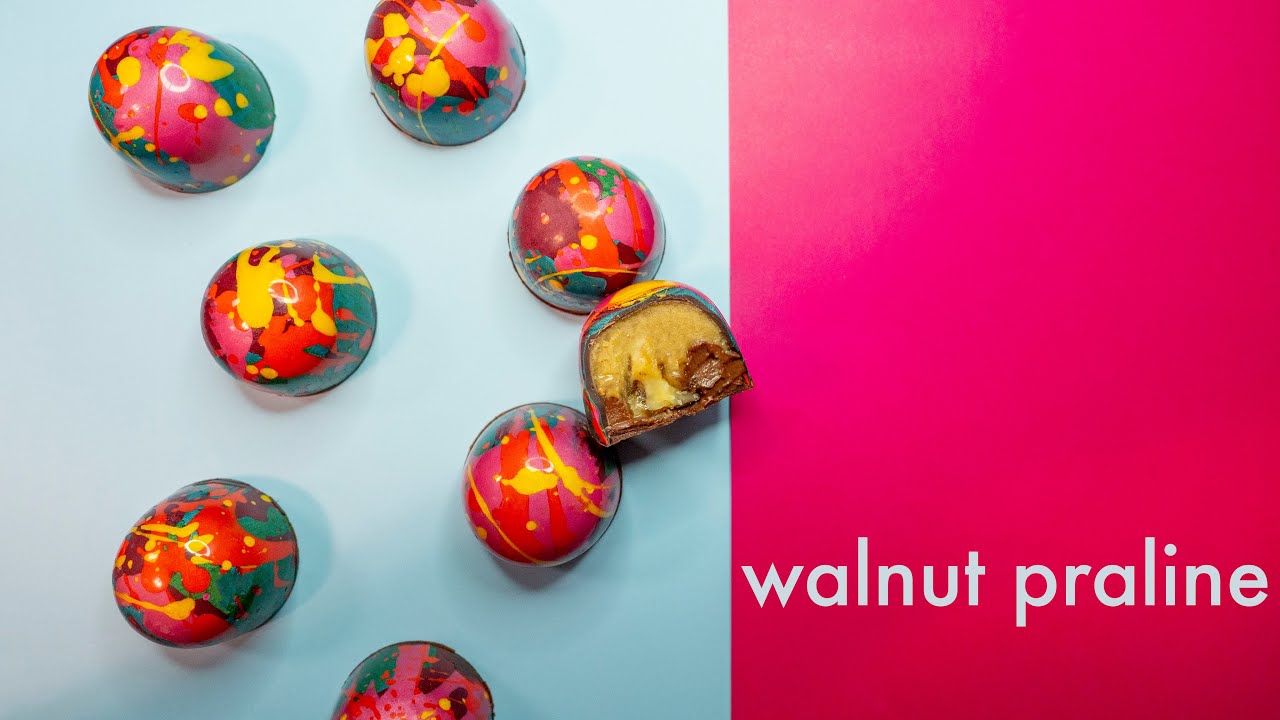 Indulgent Treat: Walnut Praline Ganache for Chocolate Bon Bons