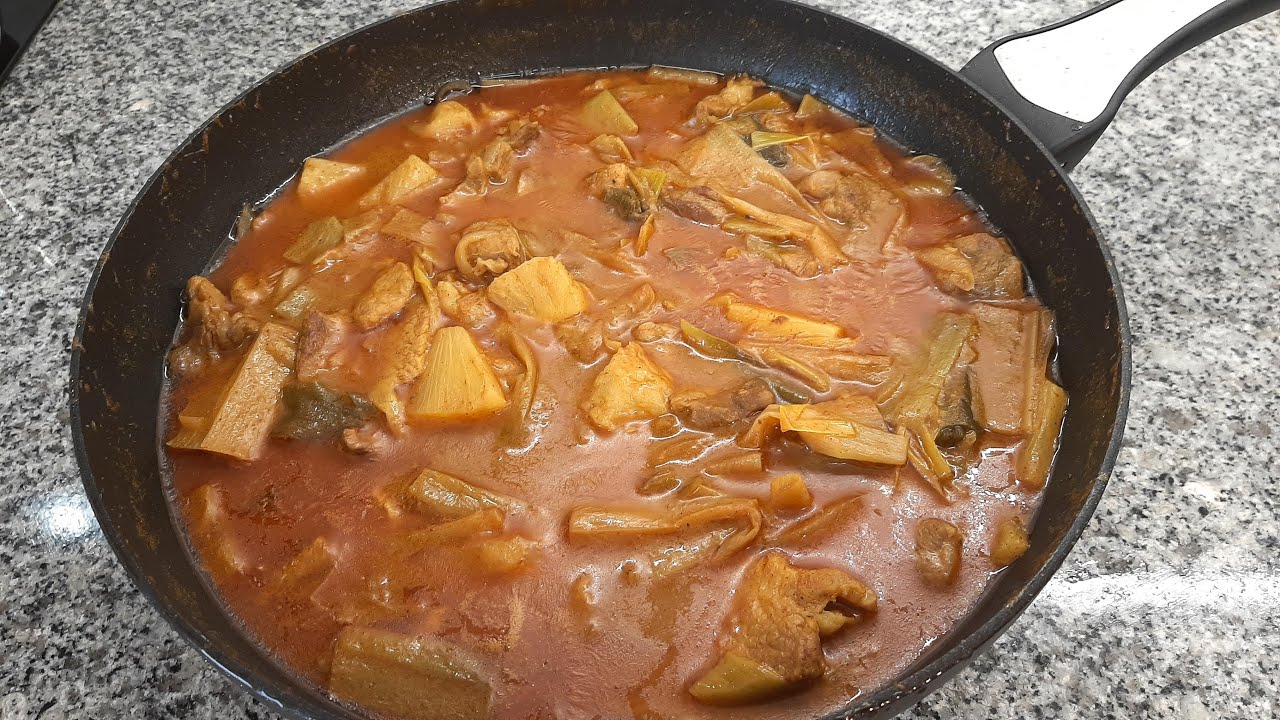 Receita de caril de porco super simples by necasdevaladares, curry PATAK´S vindaloo spice paste