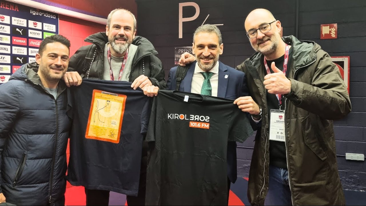 Intercambio de camisetas por callos con Ibon Navarro