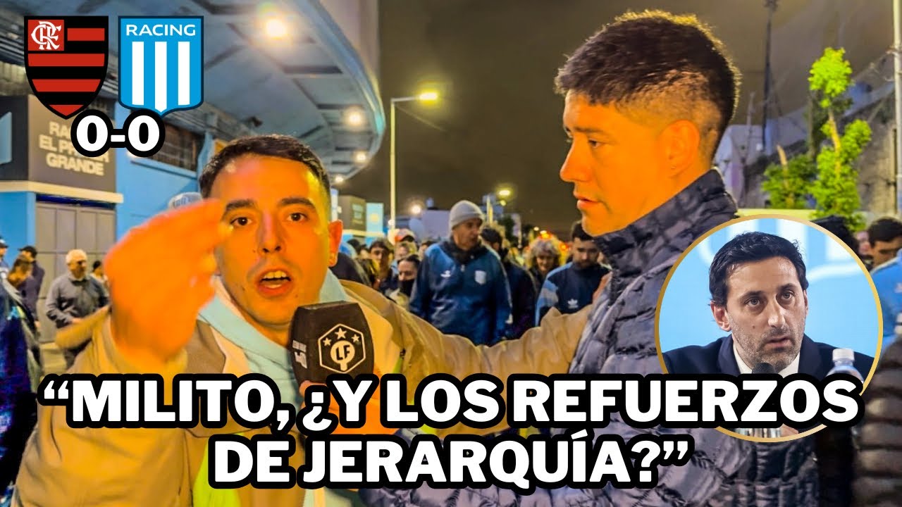 RACING ELIMINADO | RACING 0 - 0 FLAMENGO | REACCI&Oacute;N CON LOS HINCHAS.