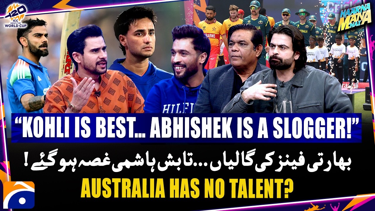 “Kohli is Best… Abhishek is a Slogger!” - Tabish Hashmi got angry on Indian critics- Haarna Mana Hai