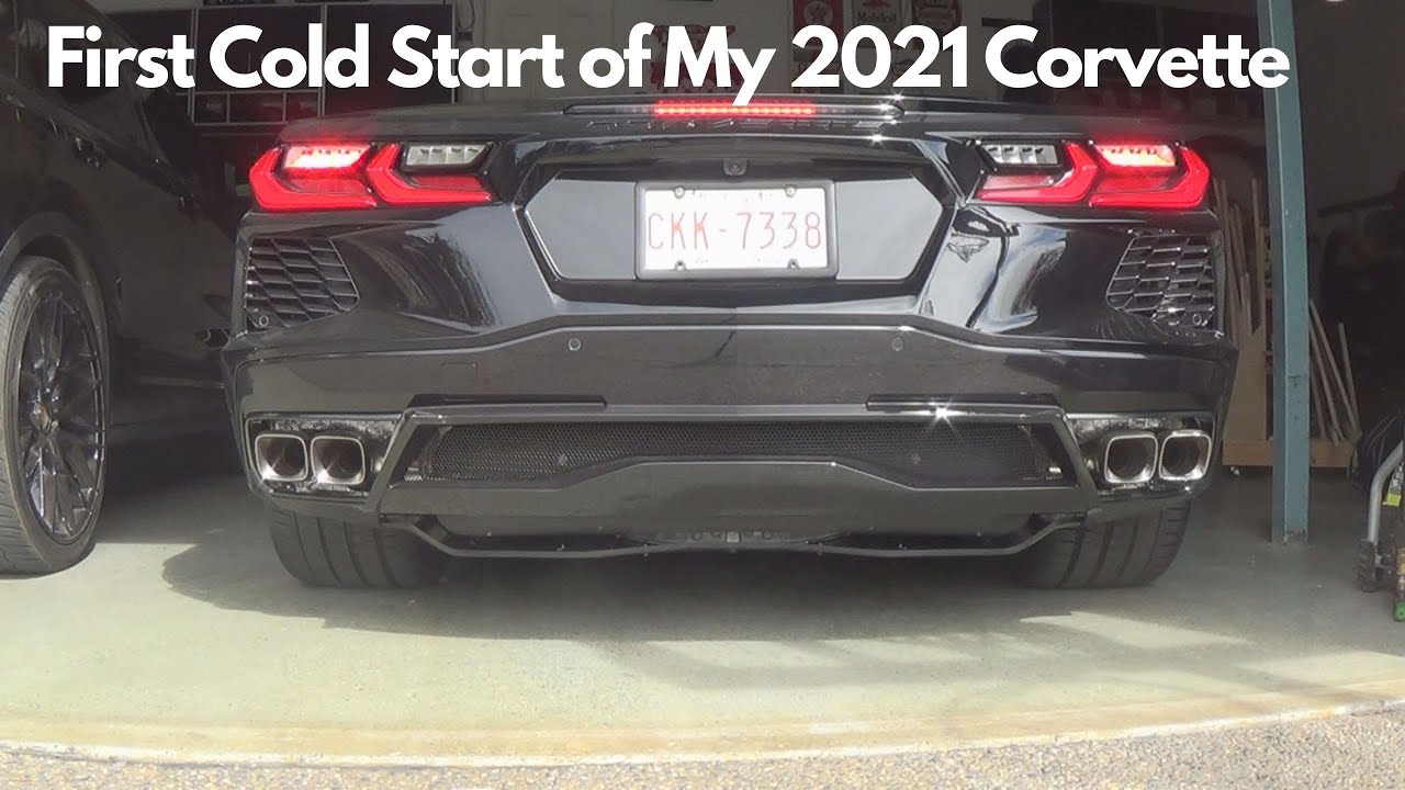First Cold Start of My 2021 C8 Corvette.