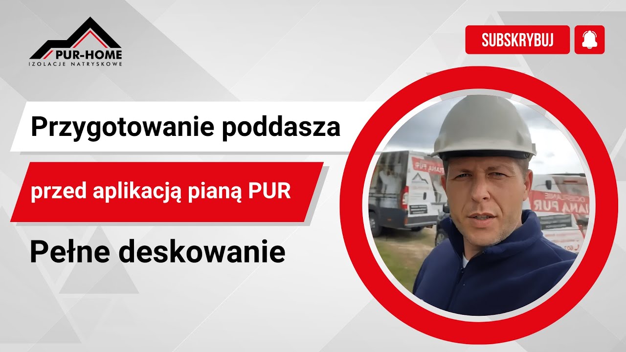 Przygotowanie poddasza przed natryskiem piany Pur deskowanie !