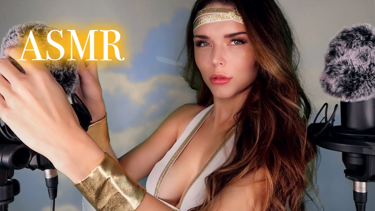 ASMR // GODDESS FLUFFY MIC SCRATCHING 👼(tingly ear to ear whisper)