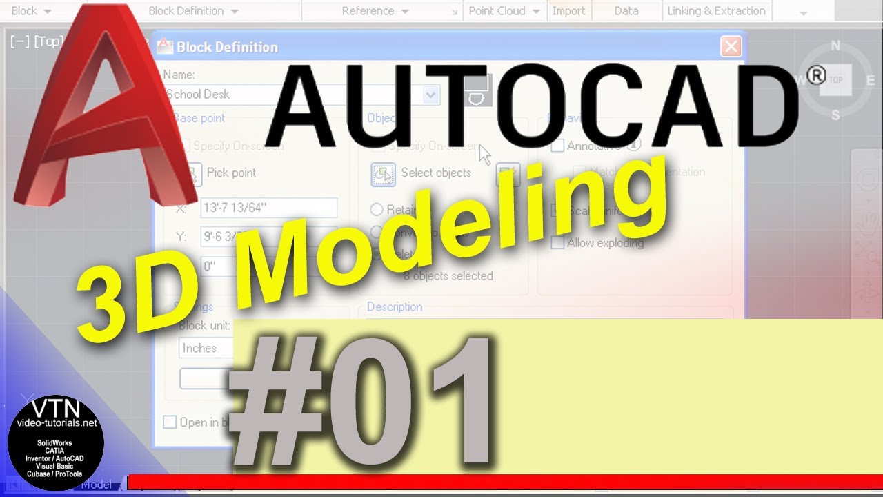 AutoCad 3d Modeling 01( 3D Primitives )