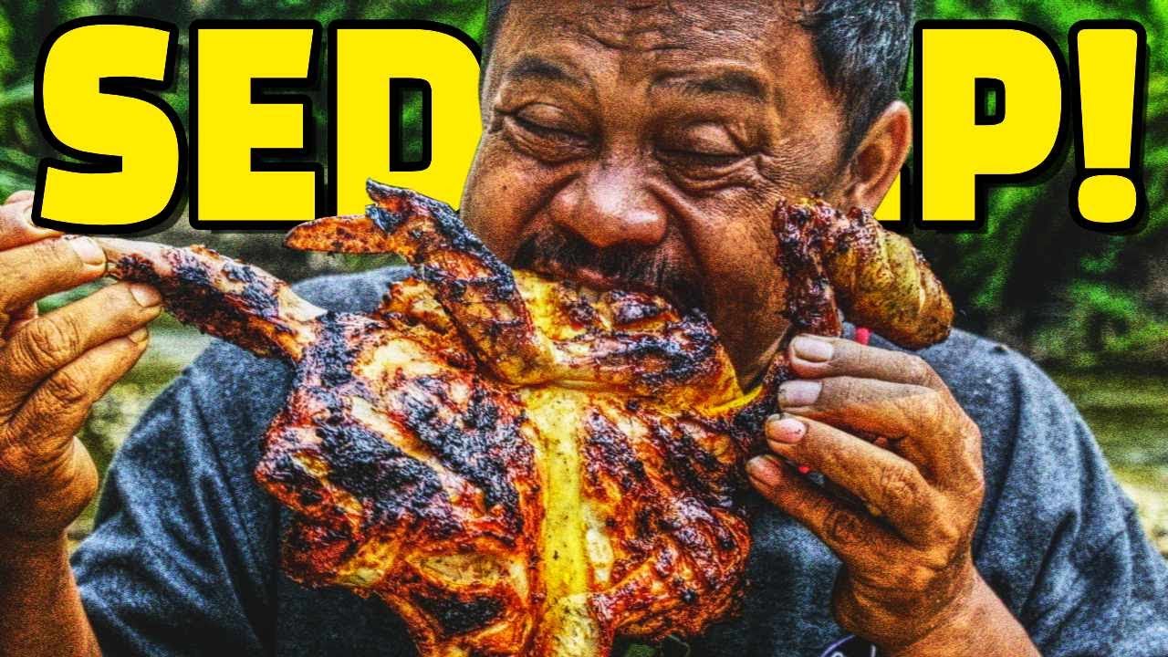 AYAM BAKAR DIPINGGIR SUNGAI! FULL LALAPAN...
