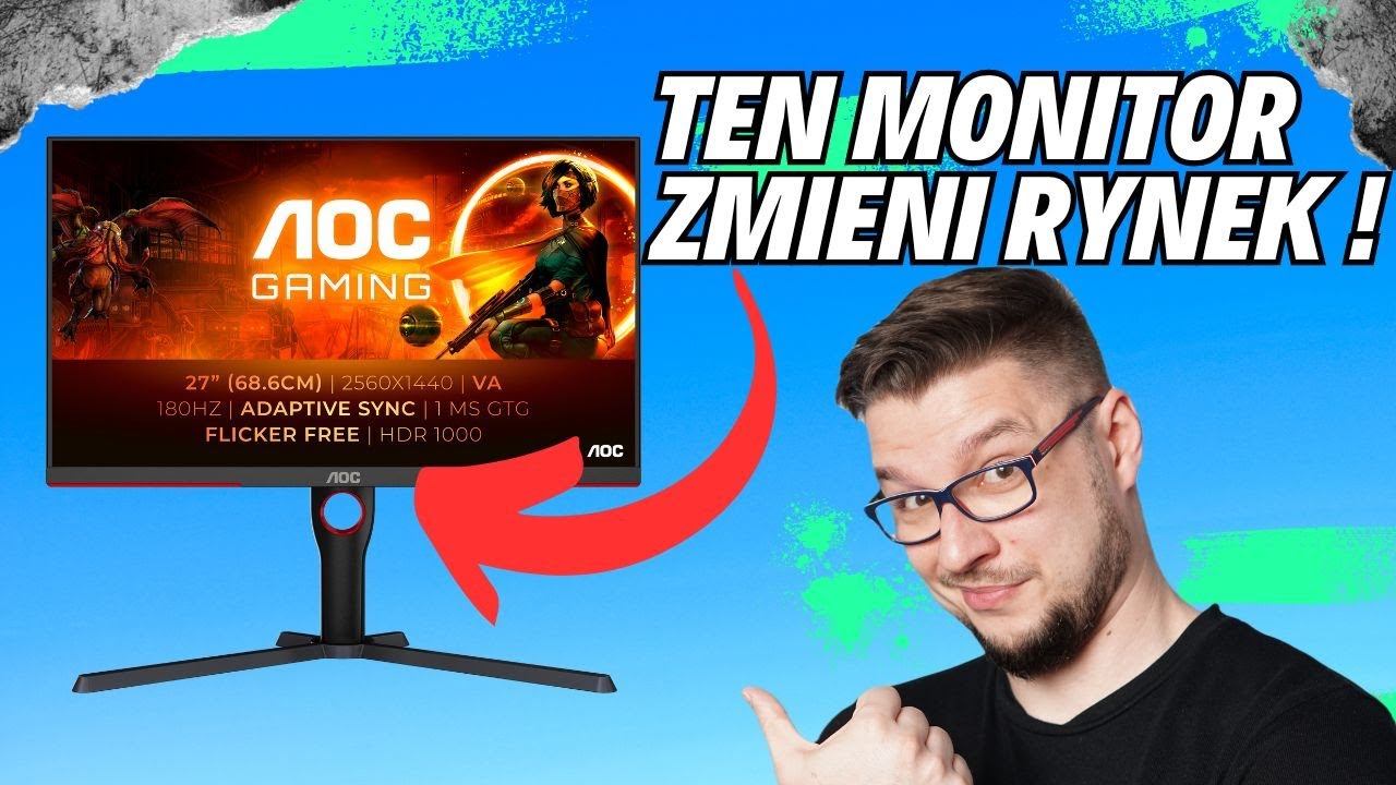 Ten monitor zmieni rynek ! 1440p. 180hz MiniLED ~AOC Q27G3XMN