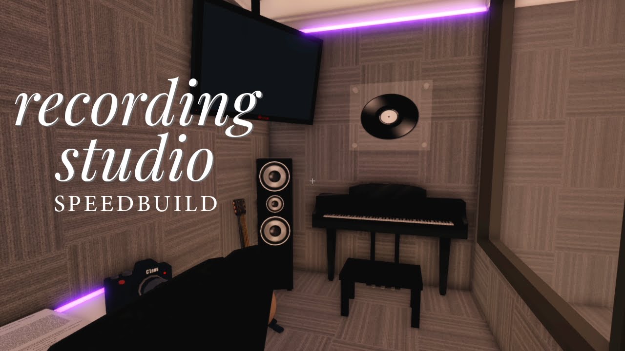 BLOXBURG: Music Recording Studio Speedbuild | Roblox Bloxburg