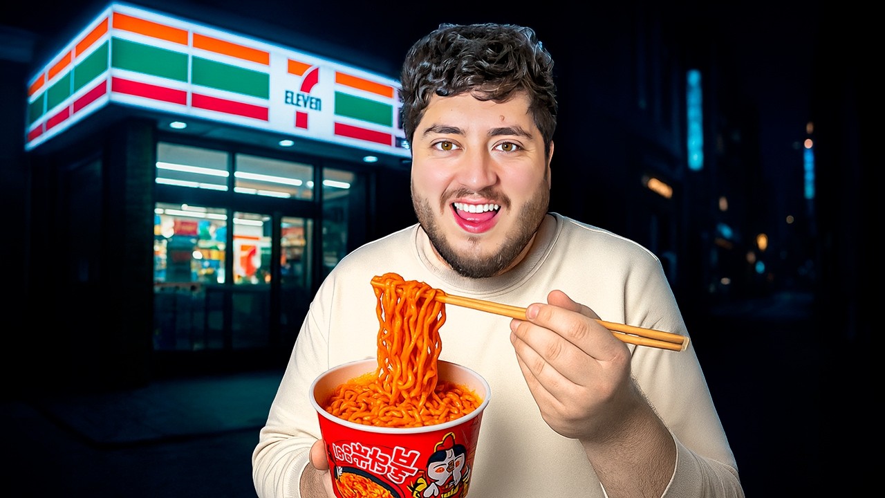 Sobreviví 24 Horas Comiendo En Tiendas Coreanas