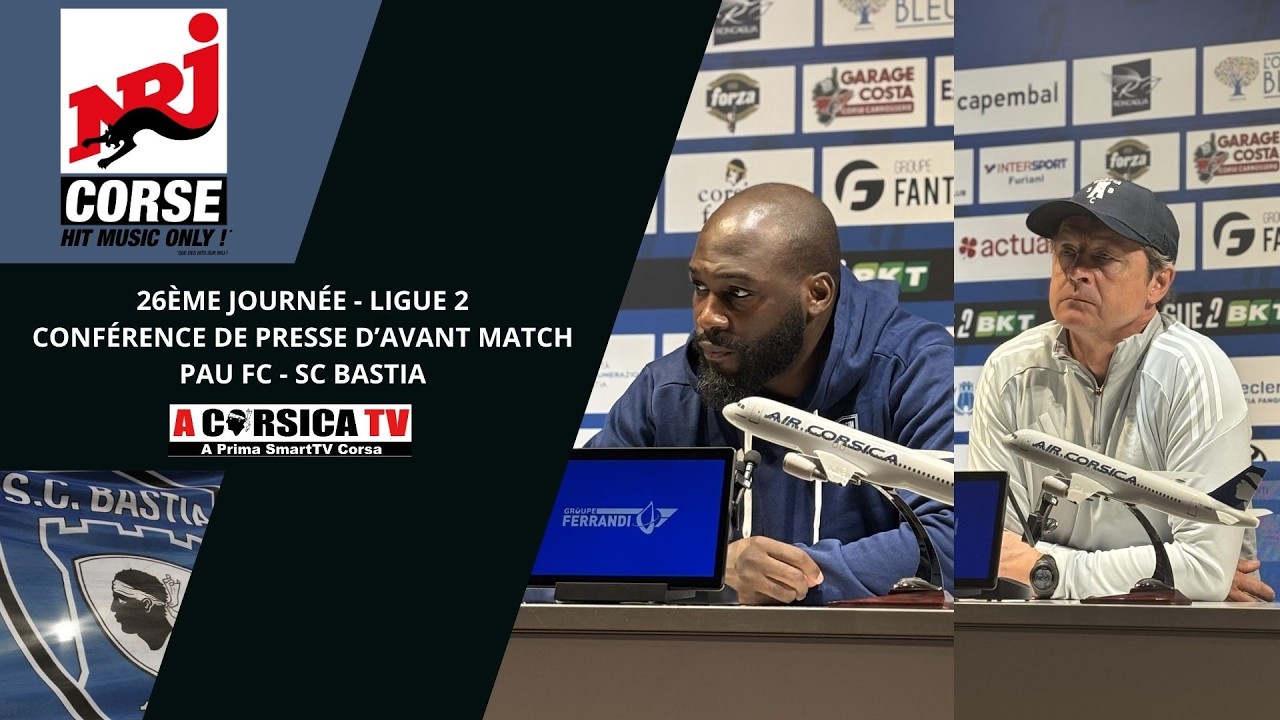 J26 / PAU FC - SC BASTIA : Conf de presse d'avant match de Johny PLACIDE et Réginald RAY.
