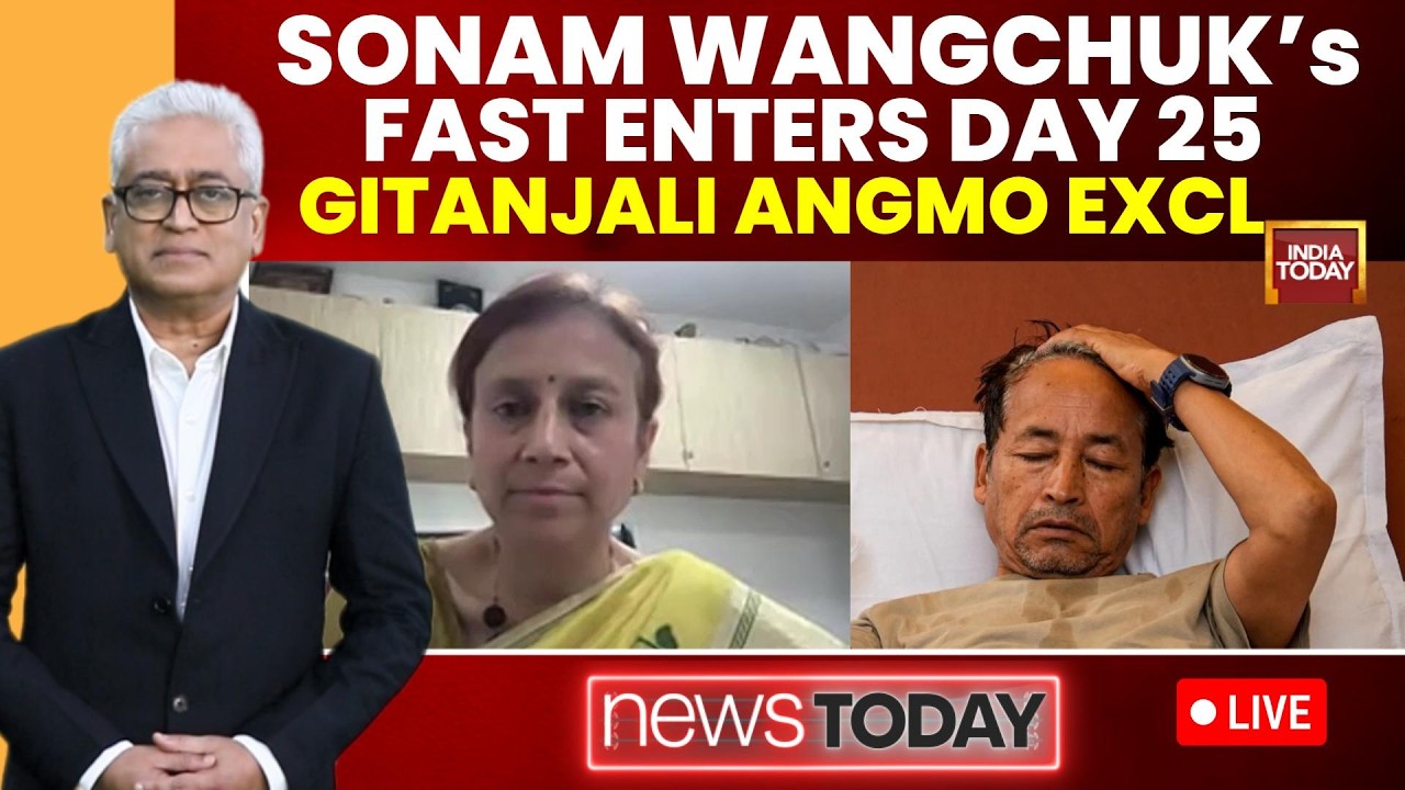 Rajdeep Sardesai LIVE: Gitanjali Angmo Exclusive | Sonam Wangchuk's Hunger Strike Enters Day 25
