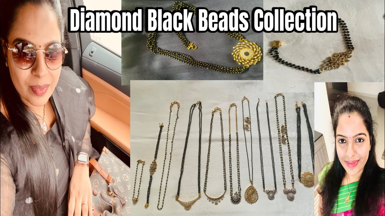 Diamond Black Beads collection || Tips to choose proper black beads 💎💎