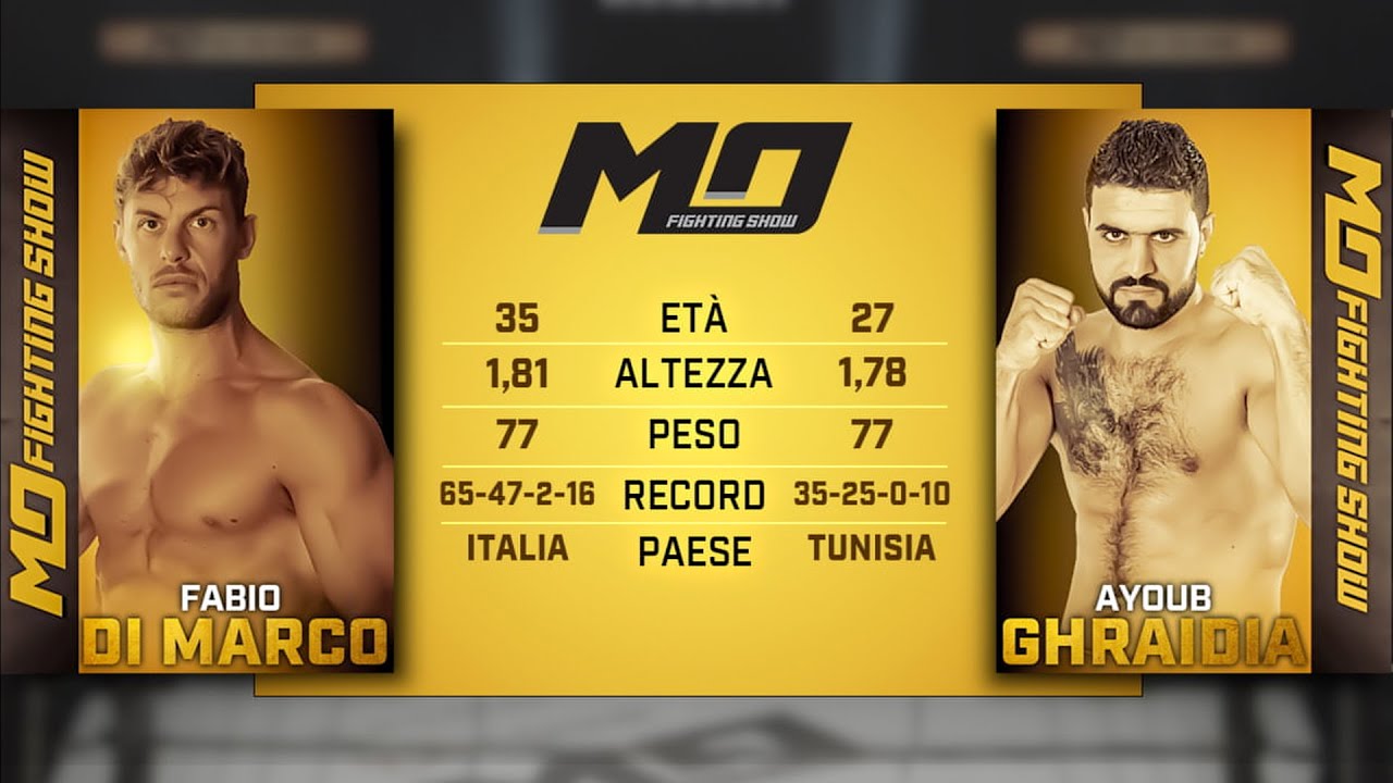 MO Fighting Show - Fabio di Marco vs Ayoub Ghraidia